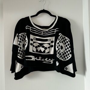 Betsy Johnson Vintage Mixtape / Radio Sweater Long Sleeve